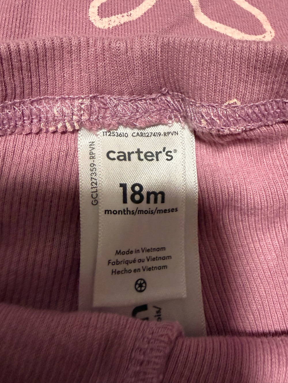 Carter's Pink and Grey Floral & Bow Kids Sweat Set - Picture 2 of 3